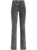 ETRO high-rise paisley-print straight-leg jeans - Gris - thumbnail