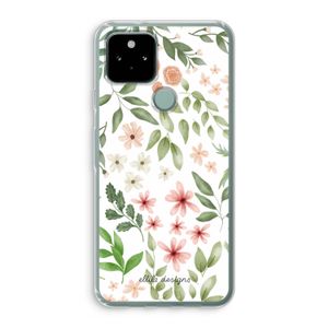 Botanical sweet flower heaven: Google Pixel 5 Transparant Hoesje