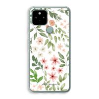 Botanical sweet flower heaven: Google Pixel 5 Transparant Hoesje
