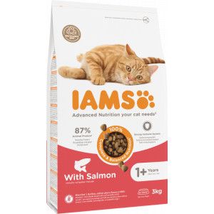 Iams Adult kattenvoer met zalm 2 x 3 kg