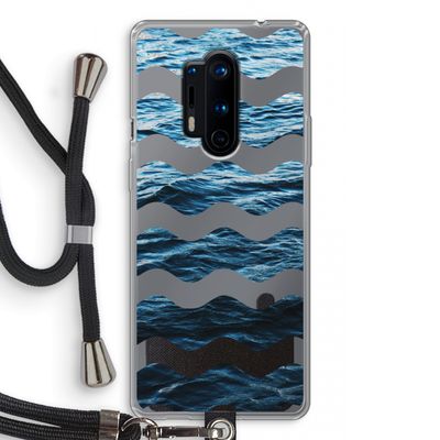 Oceaan: OnePlus 8 Pro Transparant Hoesje met koord