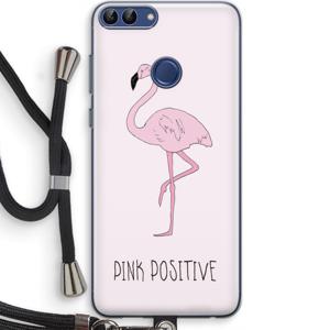 Pink positive: Huawei P Smart (2018) Transparant Hoesje met koord