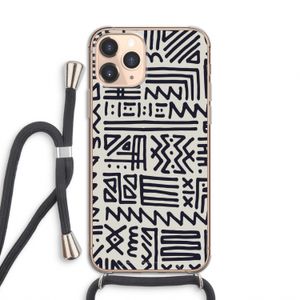Marrakech print: iPhone 11 Pro Transparant Hoesje met koord