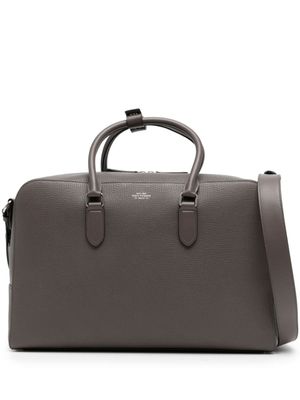 Smythson petit sac de voyage Ludlow en cuir - Marron