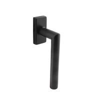 Intersteel Raamsluiting Jura op rechthoekige rozet zwart - thumbnail