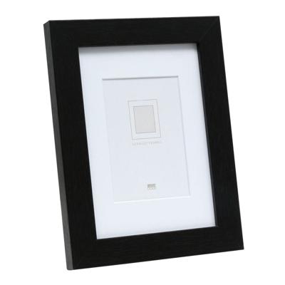 Deknudt Zwarte fotokader met witte passe-partout 18x24 S66KF2