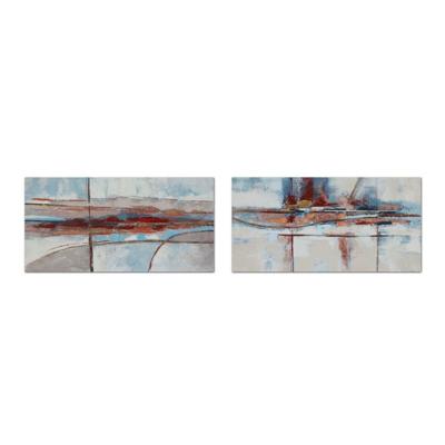 Schilderij DKD Home Decor 140 x 2,8 x 70 cm Abstract Modern (2 Stuks)