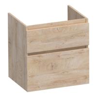 Brauer Delight - Onderkast - 60 cm - met 2 Softclose Lades Greeploos en 1 Sifon Uitsparing - Forest Wheat