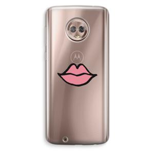Kusje: Motorola Moto G6 Transparant Hoesje