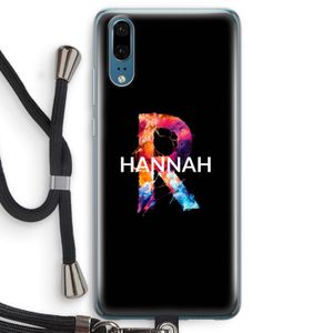 Abstract Spectrum: Huawei P20 Transparant Hoesje met koord