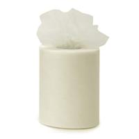 Tule stof op rol - lichtgeel - 7.5cm x 20meter - Organza/mesh decoratie stoffen