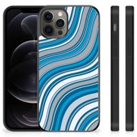 iPhone 12 Pro Max Bumper Case Waves Blue