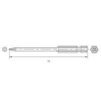 Bernstein Tools for Electronics 6-IP15-75 Torx-bit HRC-staal Hooggelegeerd E 6.3 6 stuk(s)
