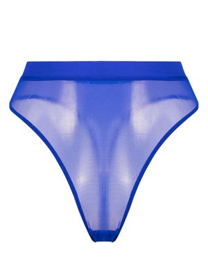 Maison Close string Corps à Corps à taille haute - Bleu