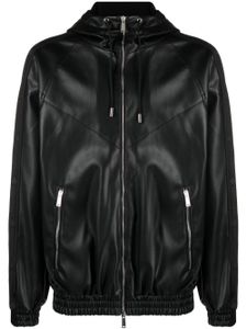 DSQUARED2 veste Hybrid Swag à logo strassé - Noir