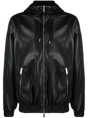 DSQUARED2 veste Hybrid Swag à logo strassé - Noir