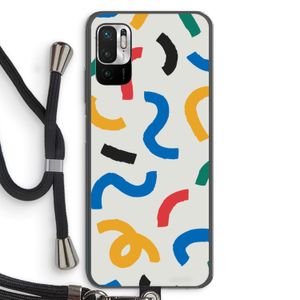 Illustratieve pop 2: Xiaomi Redmi Note 10 5G Transparant Hoesje met koord