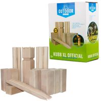 Outdoor Play Kubb XL werpspel hout 22-delig - thumbnail