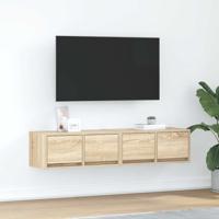 Tv-meubelen 2 st 60x31x25,5 cm bewerkt hout sonoma eikenkleurig Tv-meubelen 2 st 60x31x25,5 cm bewerkt hout sonoma eikenkleurig