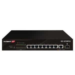 Edimax Switch GS-5210PLG Managed Gigabit Ethernet (10/100/1000) Power over Ethernet (PoE) Zwart