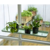 Esschert Design Plantenblad hangend rechthoekig L groen - thumbnail