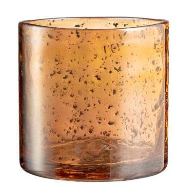 15% korting - Leen Bakker - Waxinelichthouder Ralf - Goudkleur - 10,5xØ10 Cm - Glas - Goudkleurig