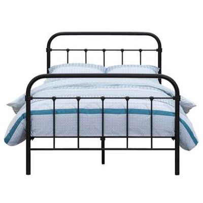 Bed Anne - mat antraciet - 140x200 cm - Leen Bakker