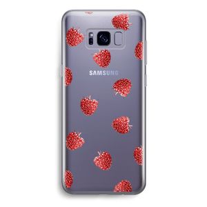 Framboosjes: Samsung Galaxy S8 Transparant Hoesje
