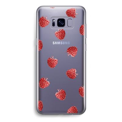 Framboosjes: Samsung Galaxy S8 Transparant Hoesje