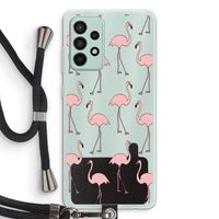 Anything Flamingoes: Samsung Galaxy A52s 5G Transparant Hoesje met koord