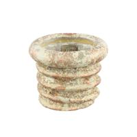 PTMD bloempot zero swirl crème s 14 cm | 8 stuks