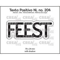 Crealies • texto positivo snijmallen feest