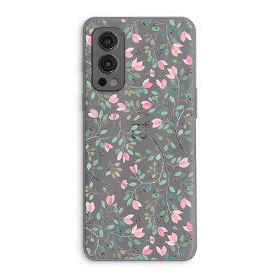 Sierlijke bloemen: OnePlus Nord 2 5G Transparant Hoesje