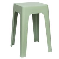 Home Deco Factory zit krukje/stoel - groen - D34 x H47 cm - Stapelbaar Home Deco Factory zit krukje/stoel - groen - D34 x H47 cm - Stapelbaar