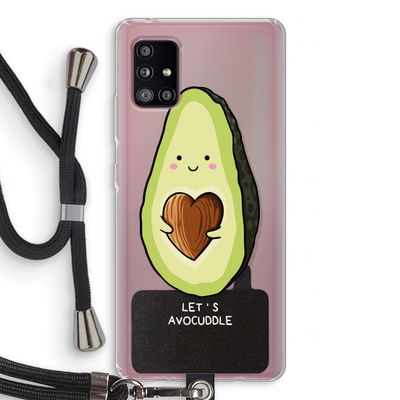 Avocuddle: Samsung Galaxy A51 5G Transparant Hoesje met koord