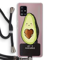 Avocuddle: Samsung Galaxy A51 5G Transparant Hoesje met koord