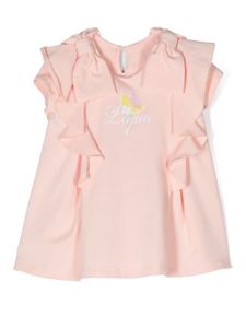 Lapin House robe en coton à logo imprimé - Rose