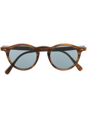 Oliver Peoples lunettes de soleil Desmon Sun à monture ronde - Marron