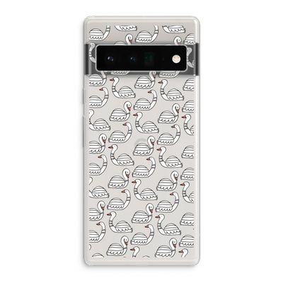 Zwanen: Google Pixel 6 Pro Transparant Hoesje