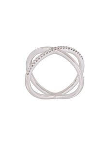 ALINKA bague "KATIA" en or blanc 18ct et diamants - Métallisé