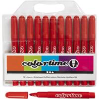 Colortime Rode jumbo stiften, 12st.