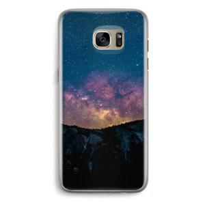 Travel to space: Samsung Galaxy S7 Edge Transparant Hoesje