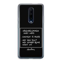 Mijn Motto's: OnePlus 7 Pro Transparant Hoesje
