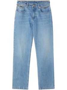 Stella McCartney jean droit à chaîne Falabella - Bleu