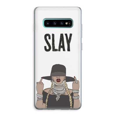 Slay All Day: Samsung Galaxy S10 Plus Transparant Hoesje