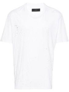 AMIRI t-shirt Core Shotgun à effet usé - Blanc