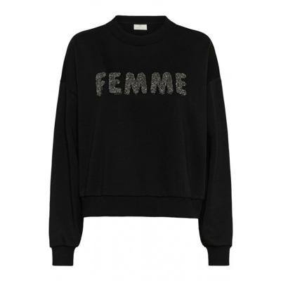 Kaffe - Zwart | unisex | Trui | Zwart | XL | regular | Kamst mode