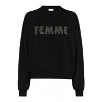 Kaffe - Zwart | unisex | Trui | Zwart | XL | regular | Kamst mode