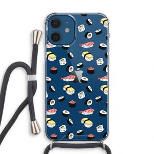 Sushi time: iPhone 12 mini Transparant Hoesje met koord