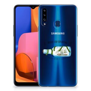 Samsung Galaxy A20s Telefoonhoesje met Naam Boho Bottle